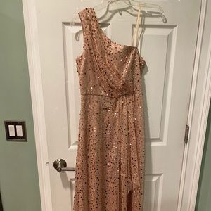 High low sequin max&cleo dress sz4